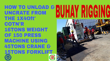 RIGGING JOB_UNLOADING, LIFTING, UCRATING, POSITIONING & LEVELING | BUHAY RIGGING