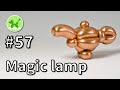 Magic lamp - Balloon Animals for Beginners #57 / バルーンアートの基本 #57 (魔法のランプ)