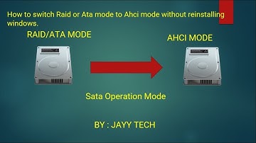 How to switch Raid or Ata mode to Ahci mode without reinstalling windows.