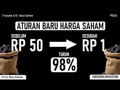 Harga Saham Rp 50 Jadi Rp 1 = Turun 98% Lho !!!