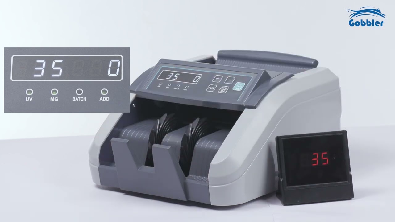 video Gobbler GB-3288 MG Fully Automatic Note Counting Machine | Bill Counter