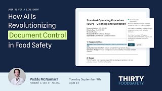 How AI Is Revolutionizing Doc Control in Food Manufacturing
