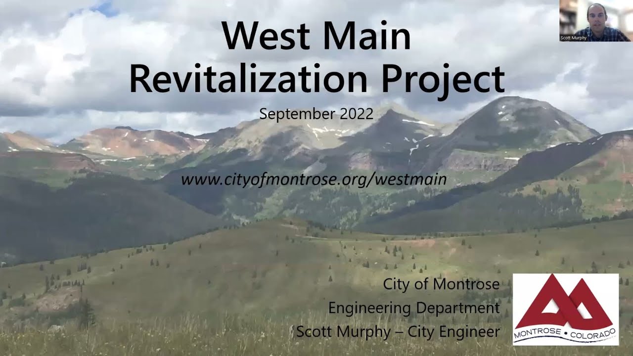 Montrose West Main Revitalization Project Overview YouTube