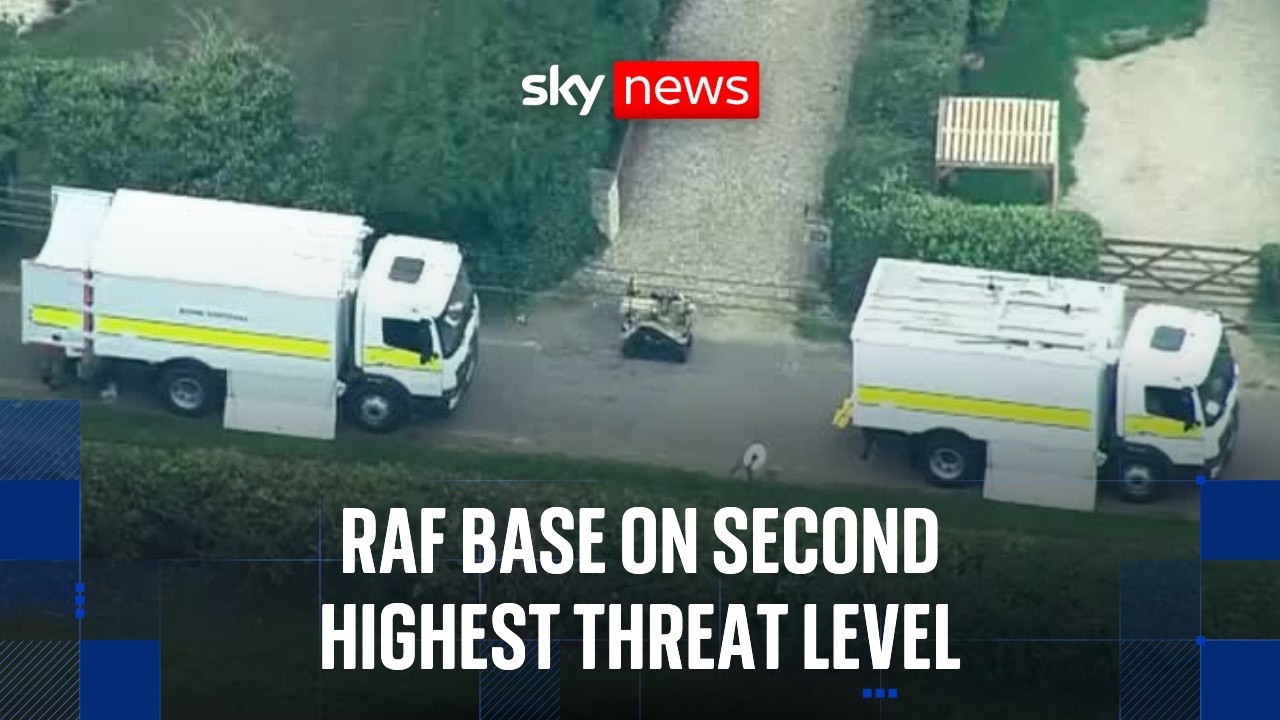 Five men held on suspicion of preparing act of terror near RAF base