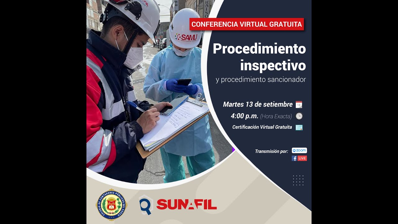 Conferencia: "Procedimiento inspectivo y procedimiento sancionador"