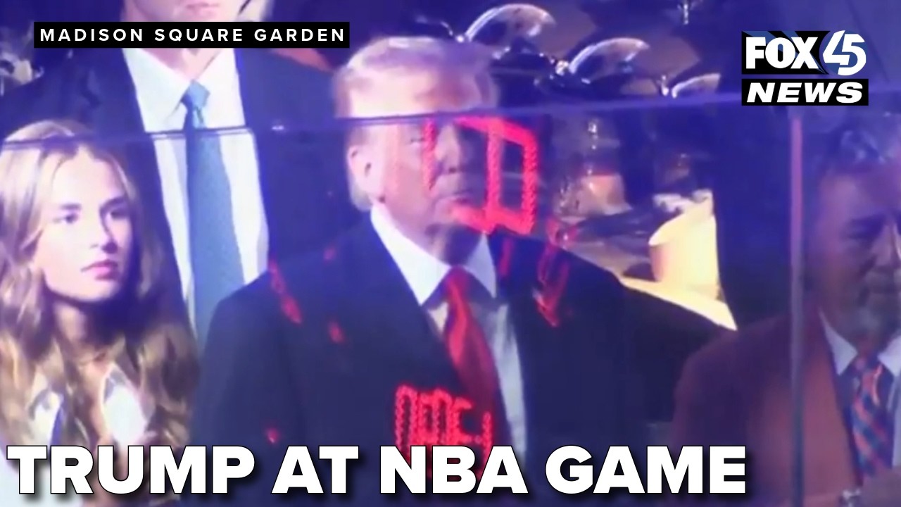 Trump Attends NBA Finals Game 3