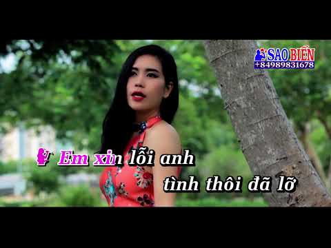 [Karaoke HD] Xin Lỗi Anh - Khang Lê ft Hồng Mơ