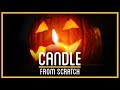 Jack-o-Lantern Candles From Scratch