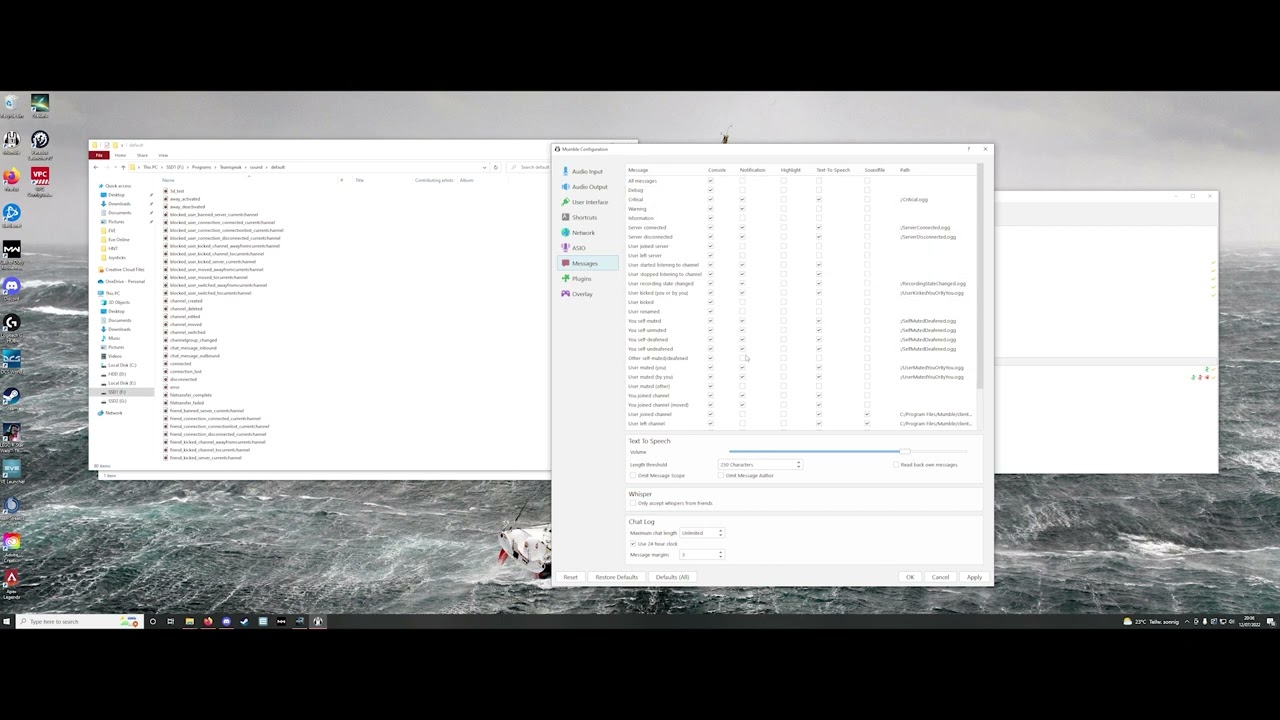 Fixing Mumble Microphone issues and lack of notifications