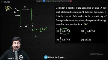 Consider a parallel plate capacitor of area A (of each plate) and separation 