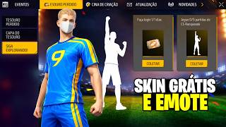 É AMANHÃ! PEGUE SEU EMOTE E SKIN GRÁTIS😱 TROCA NICK E AVE...
