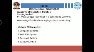 Construction of Substructure Lec-16
