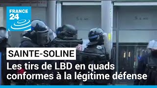 Sainte-Soline : les tirs de LBD en quads conformes à la légitime défense, selon l'IGGN