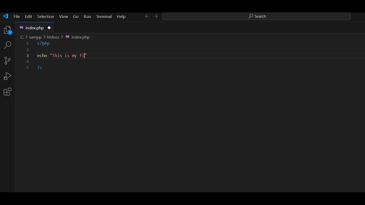 This is my first PHP program #shorts #viralvideos - YouTube