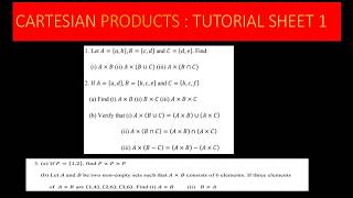 Cartesian Products of Sets Explained | A × B, Union & Intersection (Step-by-Step Tutorial)