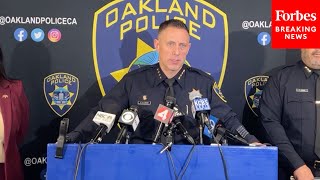 JUST IN: Oakland Police Officials Hold Press Briefing After Officer Is Killed In Line Of Duty