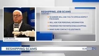 Reshipping job scams