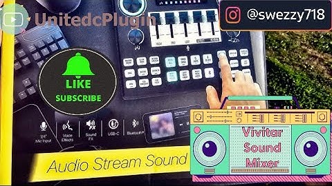 Vivitar Mixer, Multiple Sound Pads & FX for Vlogging, Setup, Tutorial and How to Use #soundcard
