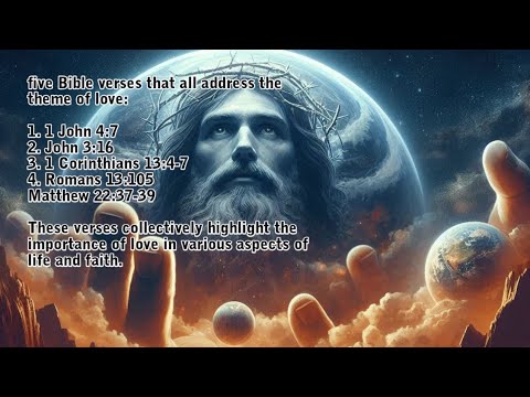 Here are five Bible verses that all address the theme of love - YouTube
