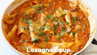 TikTok Viral Lasagna Soup Recipe screenshot 1