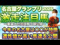 名古屋グランプリ2025 今年の名古屋は〇〇が特徴！適性値が高い馬をしっかり選び抜け！
