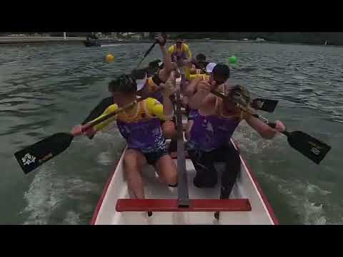 大澳龍舟小龍金碗組男女子混合￼200米￼￼決賽（正面）