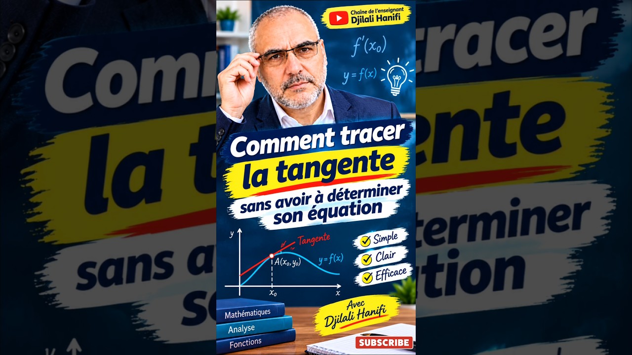 « Comment tracer la tangente sans avoir à déterminer son équation » #bacdz