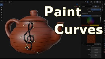 Blender 2.8 - Paint Curves - Advanced Texture Painting (Beginners Crash Course)