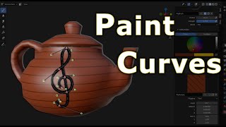 Blender 2.8 - Paint Curves - Advanced Texture Painting (Beginners Crash Course)