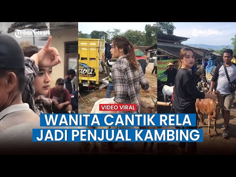 Viral Video Wanita Cantik Asal Wonogiri ini Jadi Penjual Kambing, Bantu Ayah Selama Kuliah Daring