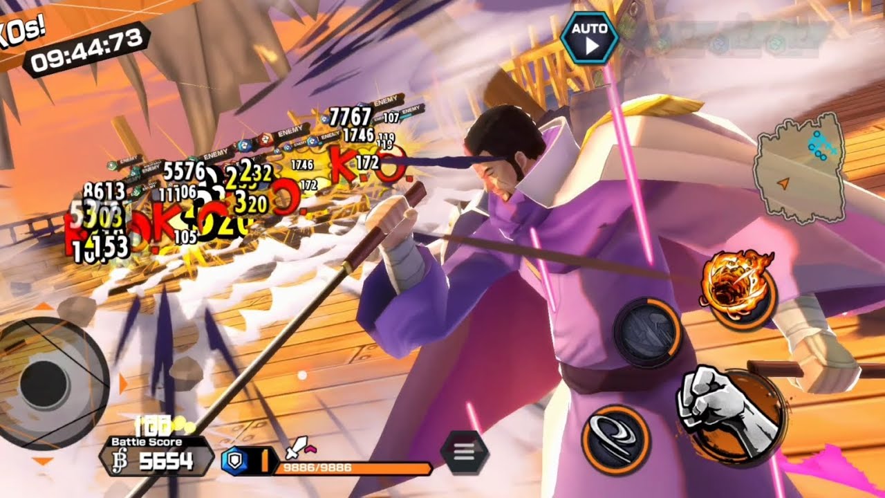 the craziest unit in survival-Fujitora🤣-one piece bounty rush