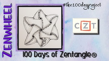 Zenwheel || 100 Days of Zentangle 2020 || Day 1
