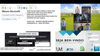 DICAS 2145 WINDEV WEBDEV MOBILE COMANDOS 62 OPEN RETORNO