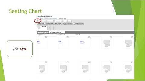 Infinite Campus -Seating Charts