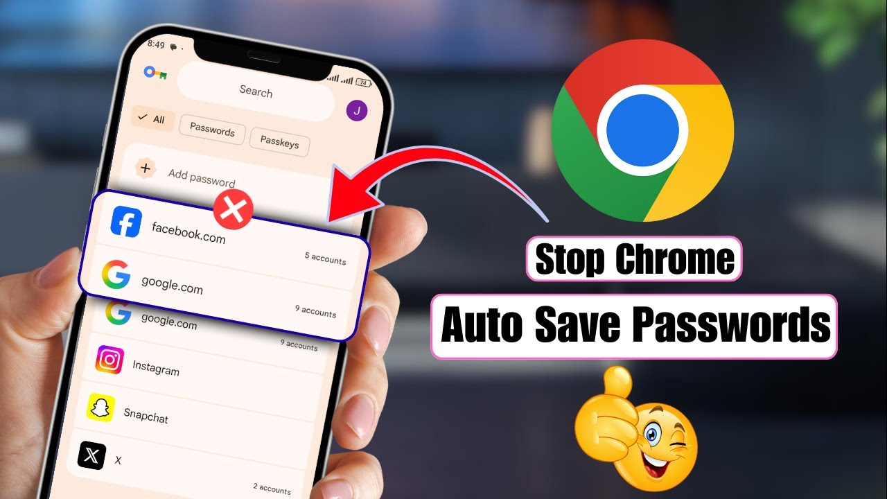 How to Stop Auto Save Passwords in Google Chrome - YouTube