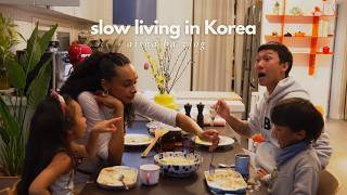 Slow Living in Korea | Preparing for Spring, Baking Pink Bread & Family Meals screenshot 4