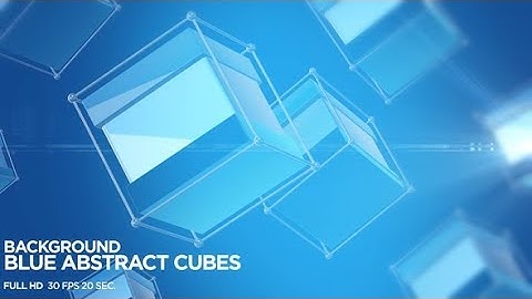Blue Abstract Cubes Background | Motion Graphics - Videohive template