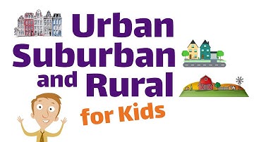 Urban, Suburban and Rural Areas for Kids