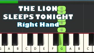 Video thumbnail of "The Lion Sleeps Tonight (In The Jungle) Very Slow & Easy Piano Tutorial - The Tokens"