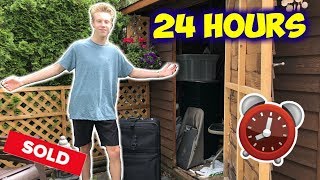 LIVING IN A SHED FOR 24 HOURS  (Overnight Challenge)