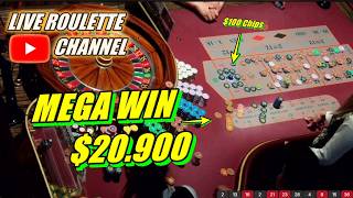🔴LIVE ROULETTE | 💰 MEGA WIN 💲20.900 In Las Vegas Casino 🎰 $100 Chips Inside Exclusive ✅ 2026-05-17 screenshot 3
