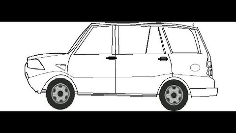 How To Draw New Mahindra Scorpio SUV on Computer Using Ms Paint  Car Drawing Tutorial Step by Step