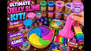 Ultimate Jelly Slime Kit 💖 Colorful Clay Mixing & Satisfying ASMR ✨