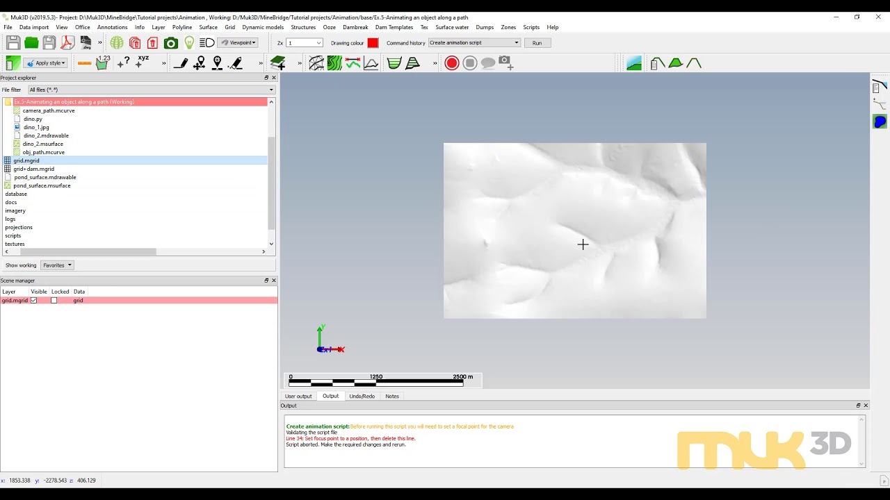 Animating a dinosaur