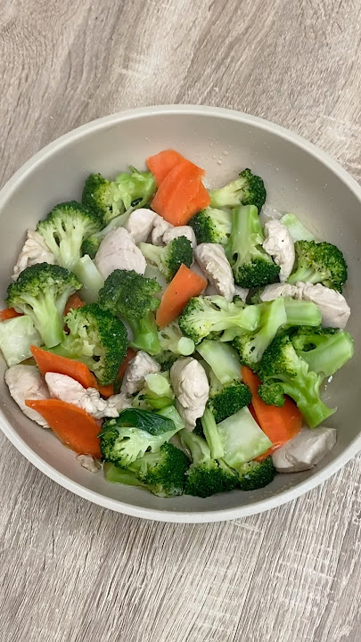 How to make a healthy chicken and broccoli recipe #cookingathome
