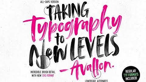 Avallon OpenSVG Font Font Download