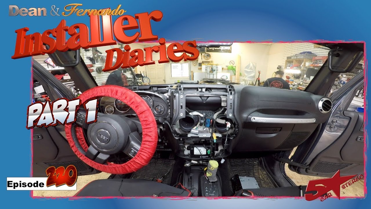 A Jeep Wrangler with an idatalink Maestro intertface Installer Diaries 220  part 1 - YouTube