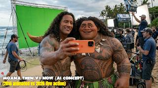 Moana (2016) Cast & Set 🌊 Then vs Now (2026) Live Action Transformation AI Concept