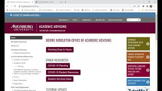 First Year Introduction to Academic Advising