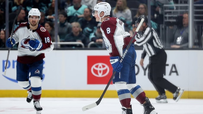 Gabriel Landeskog Heads For The Locker Room After Getting Clipped By A  Skate 